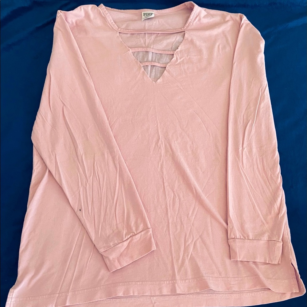 Long sleeve tshirt VICTORIAS SECRET PINK sz SM